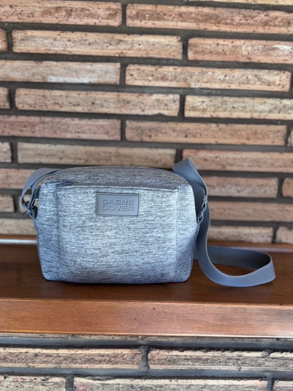 Dagne Dover Light Heather Gray Crossbody  Bag
